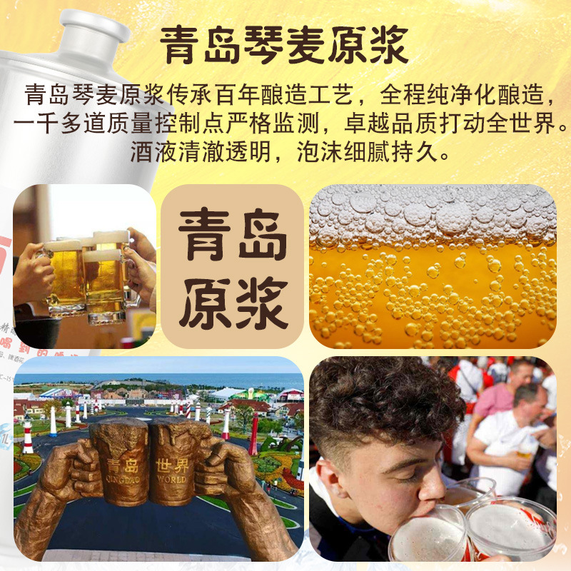 百香果pe太空桶鲜啤20l精酿 青岛琴大师精酿啤酒一次性桶全国招商