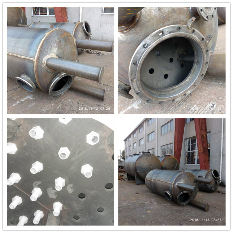 钢衬橡胶离子交换柱 大口径钢衬塑管道离子交换柱 交换过滤柱