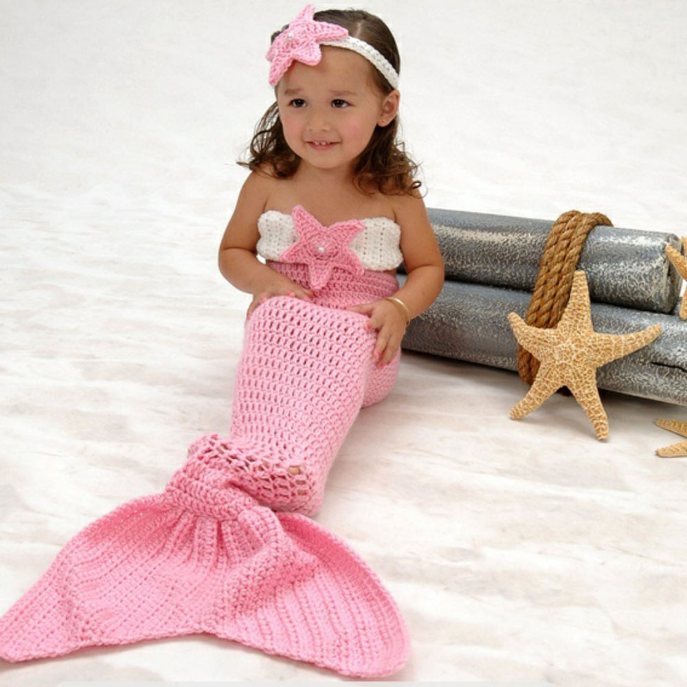 新品公主美人鱼套装 婴儿摄影服装 宝宝百天摄影道具 厂家批发