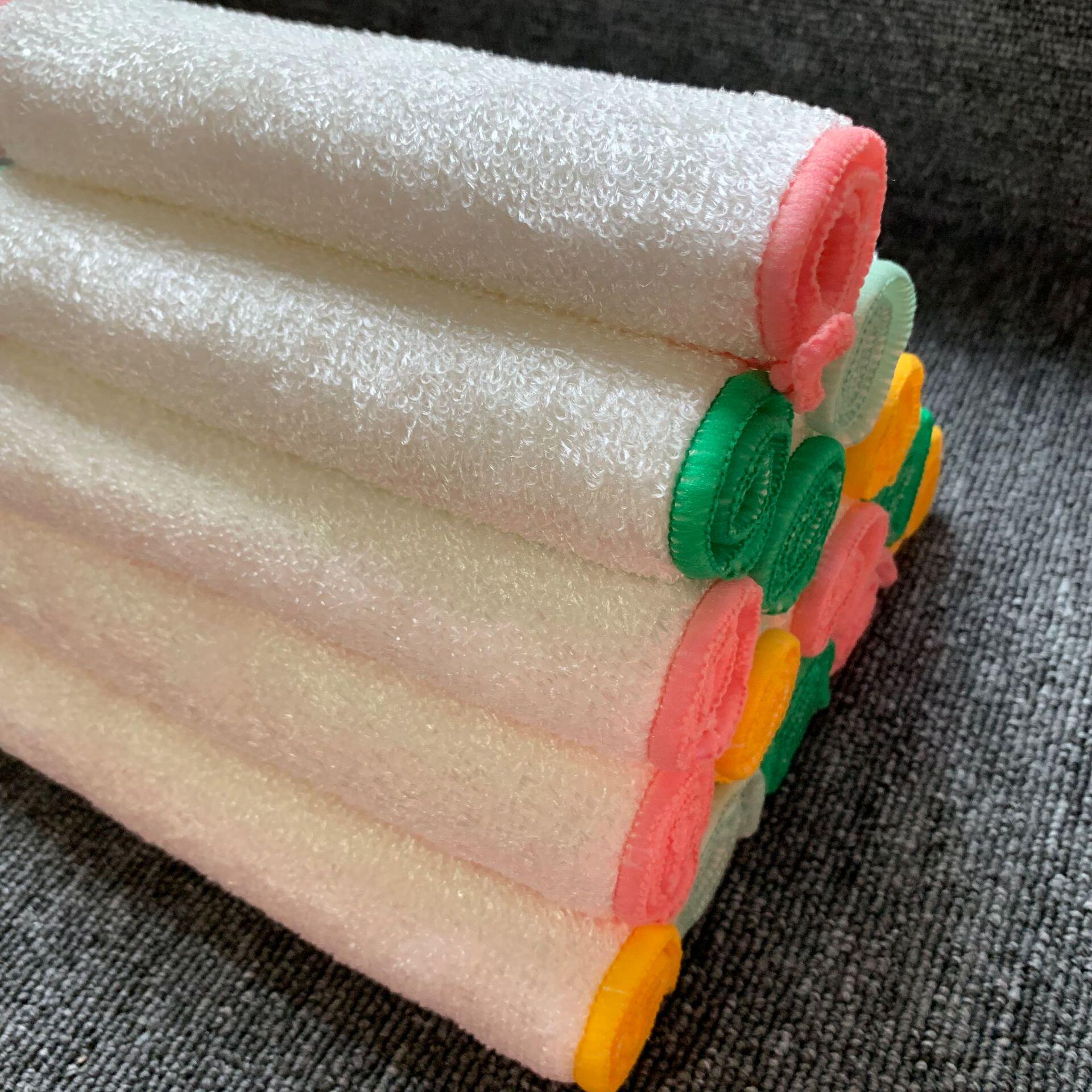 厂家直供木纤维洗碗布 高档不沾油 抹布竹纤维洗碗巾批发家居用品