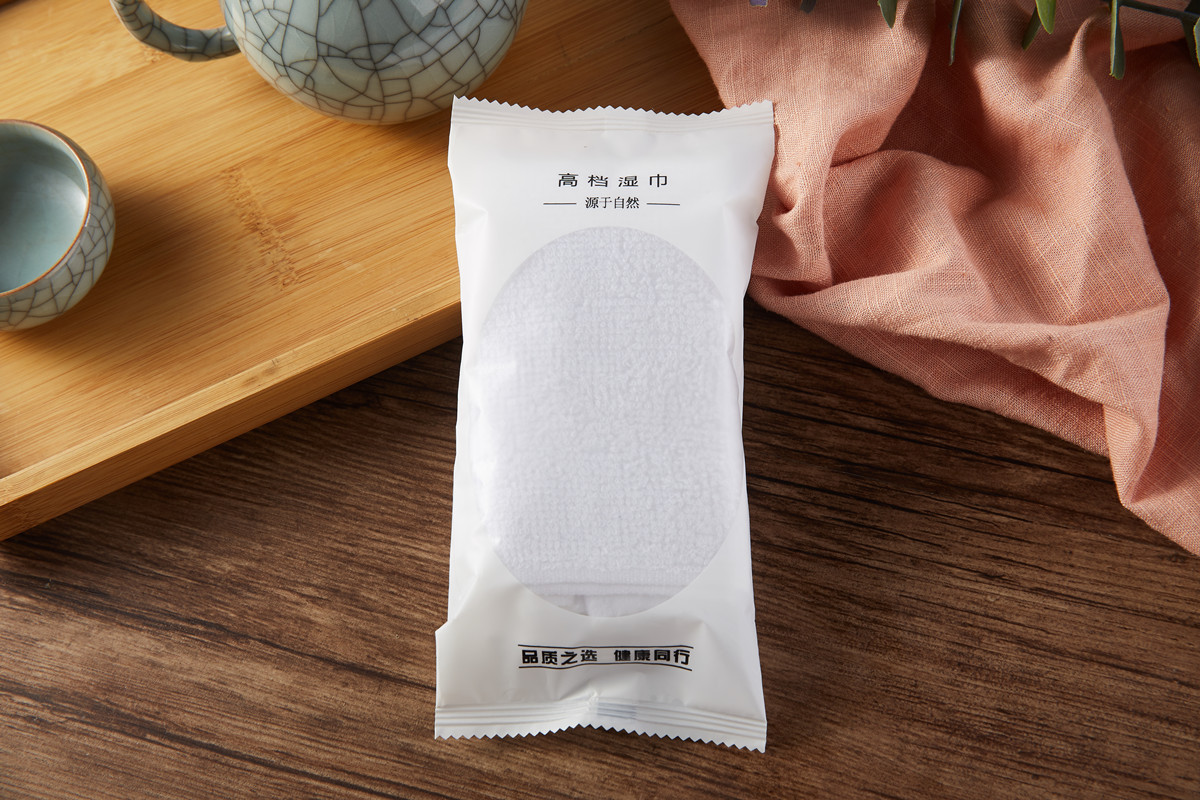 27g湿巾定制 棉质酒店湿毛巾 餐饮一次性棉湿巾湿毛巾 印logo