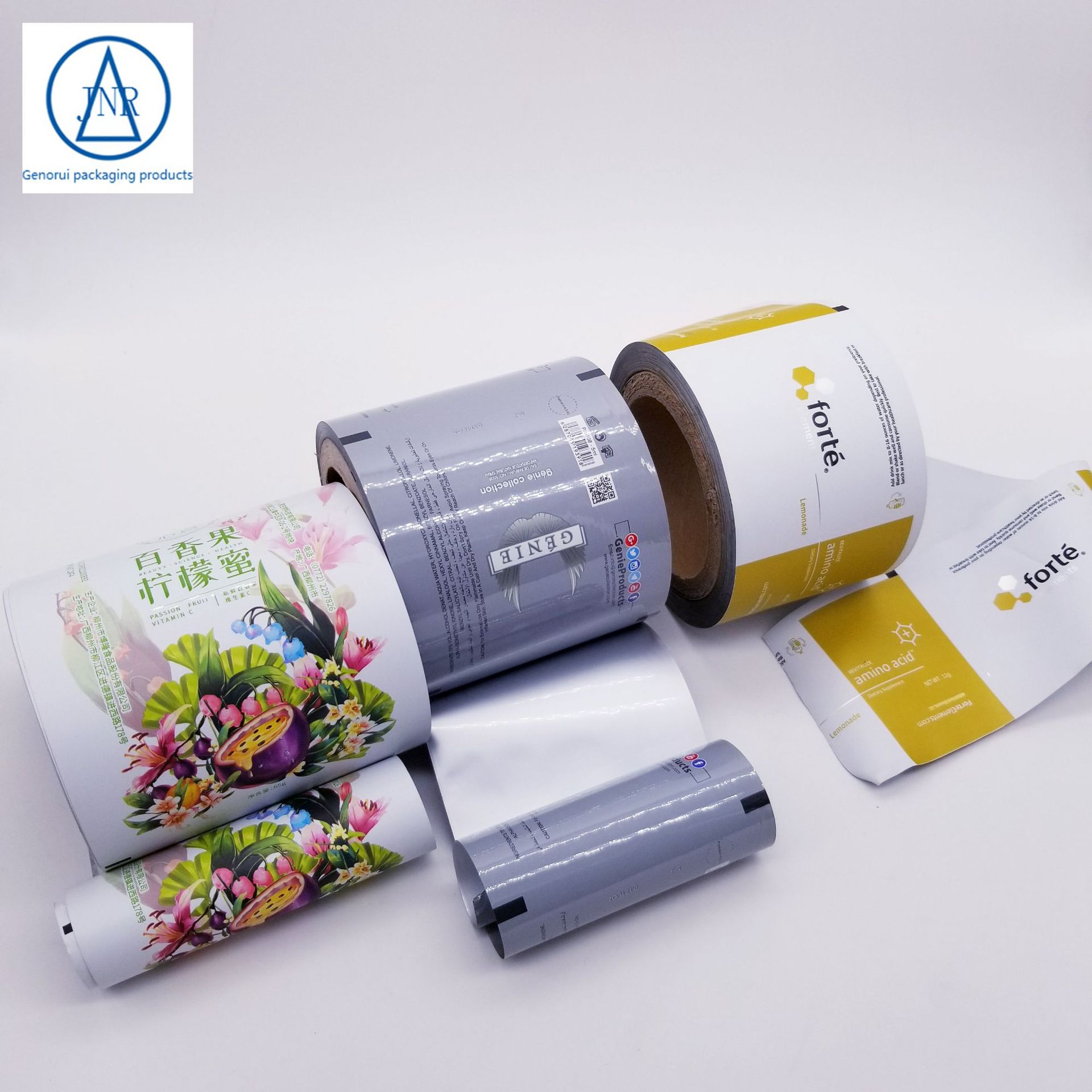 订制食品包装卷膜固体饮料镀铝复合卷膜 易撕铝箔卷膜印刷可定制