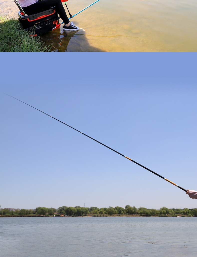 渔之源江湖碳素鱼竿长节台钓竿手竿钓鱼竿钓竿包邮批发