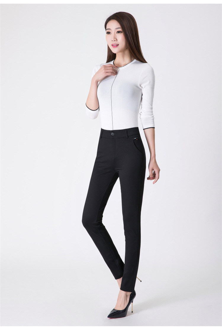 品牌休闲裤女装2019新款时尚显瘦大码直筒长裤子春夏薄款妈妈女裤