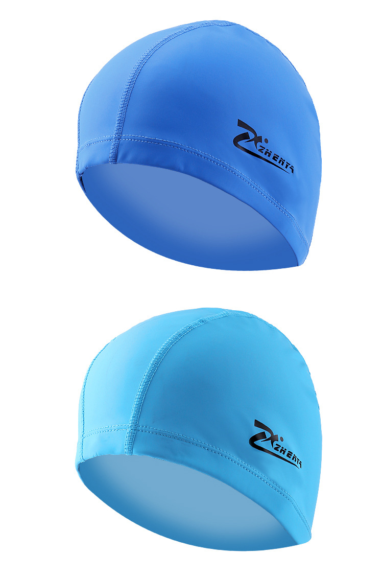 高端泳帽男士防水护耳pu女士长发可爱时尚比赛装备宽松成人游泳帽