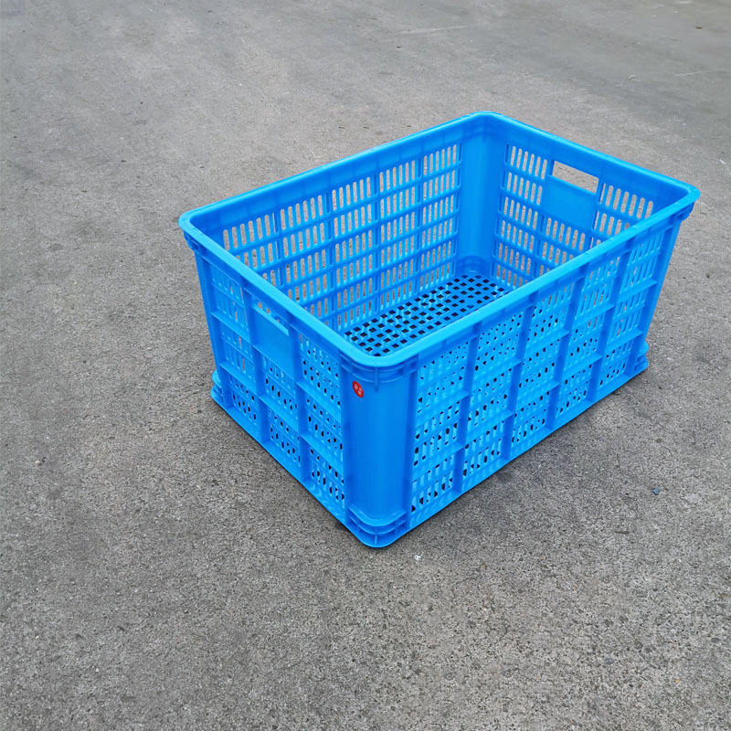 575300塑料周转筐水果筐食品级塑胶周转筐工厂转运收纳筐服装筐