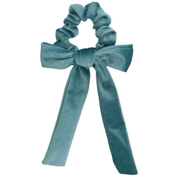 亚马逊直供 高品质韩国绒打结飘带发圈头丝带 气质女孩头饰发饰