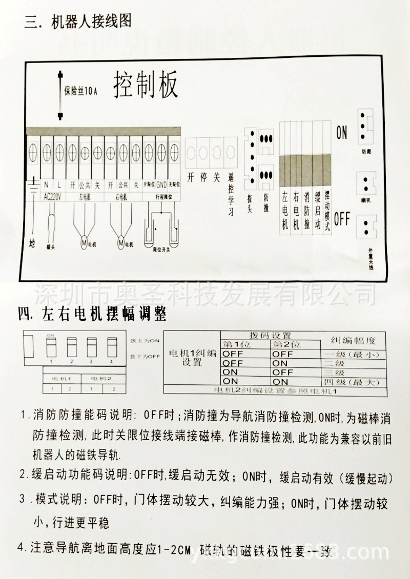 工厂供应 电动伸缩门控制器 双电机无轨伸缩门 433m无轨伸缩门控