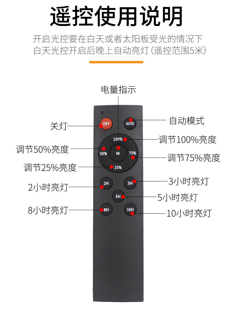 分体式太阳能路灯 200w太阳能模组庭院灯 户外太阳能一体led路灯