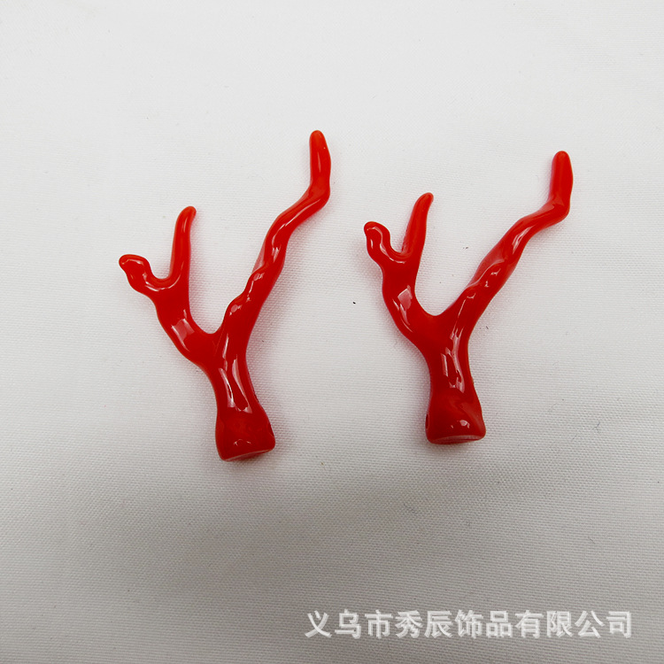Acrylic-Based Resin Imitation Coral Dragon Horn Antlers Handmade DIY Archaistic Headdress Hairpin Accessories Accessories Hairpin Material