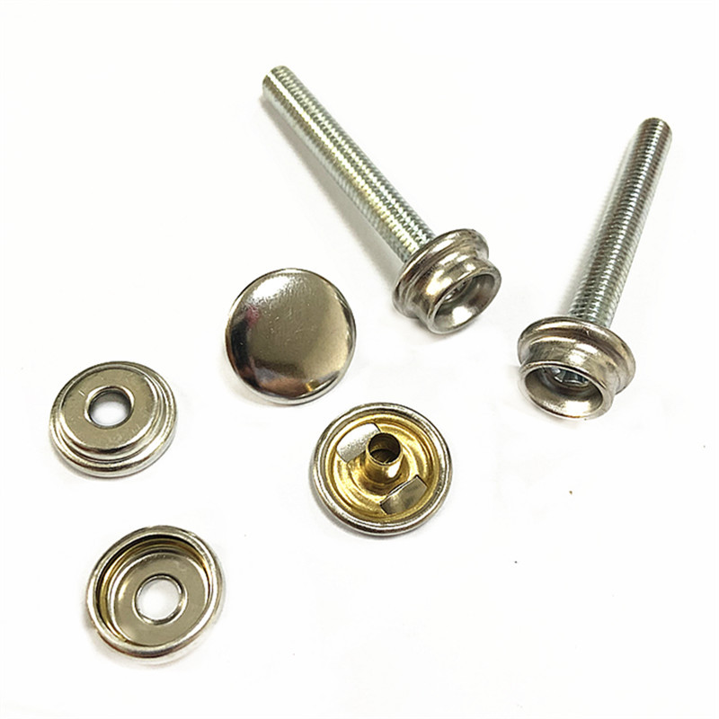 源头厂家热卖 38mm螺丝大白扣 篷布螺丝钉固定扣 游艇螺丝扣 现货