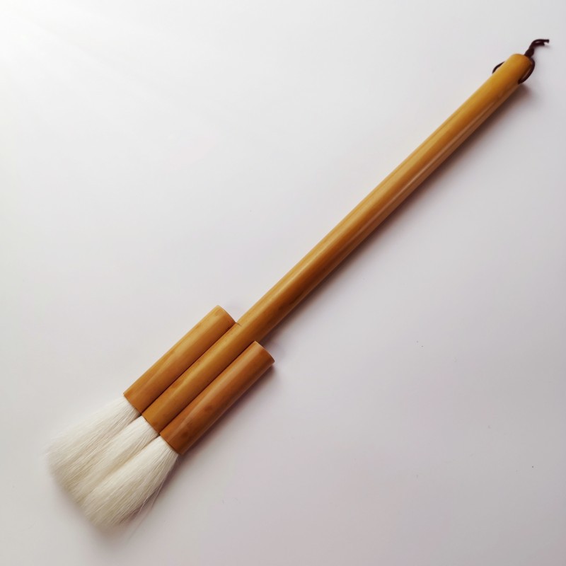 羊毛刷水彩排笔国画笔刷 连笔板刷 排刷背景刷底纹刷美术画材