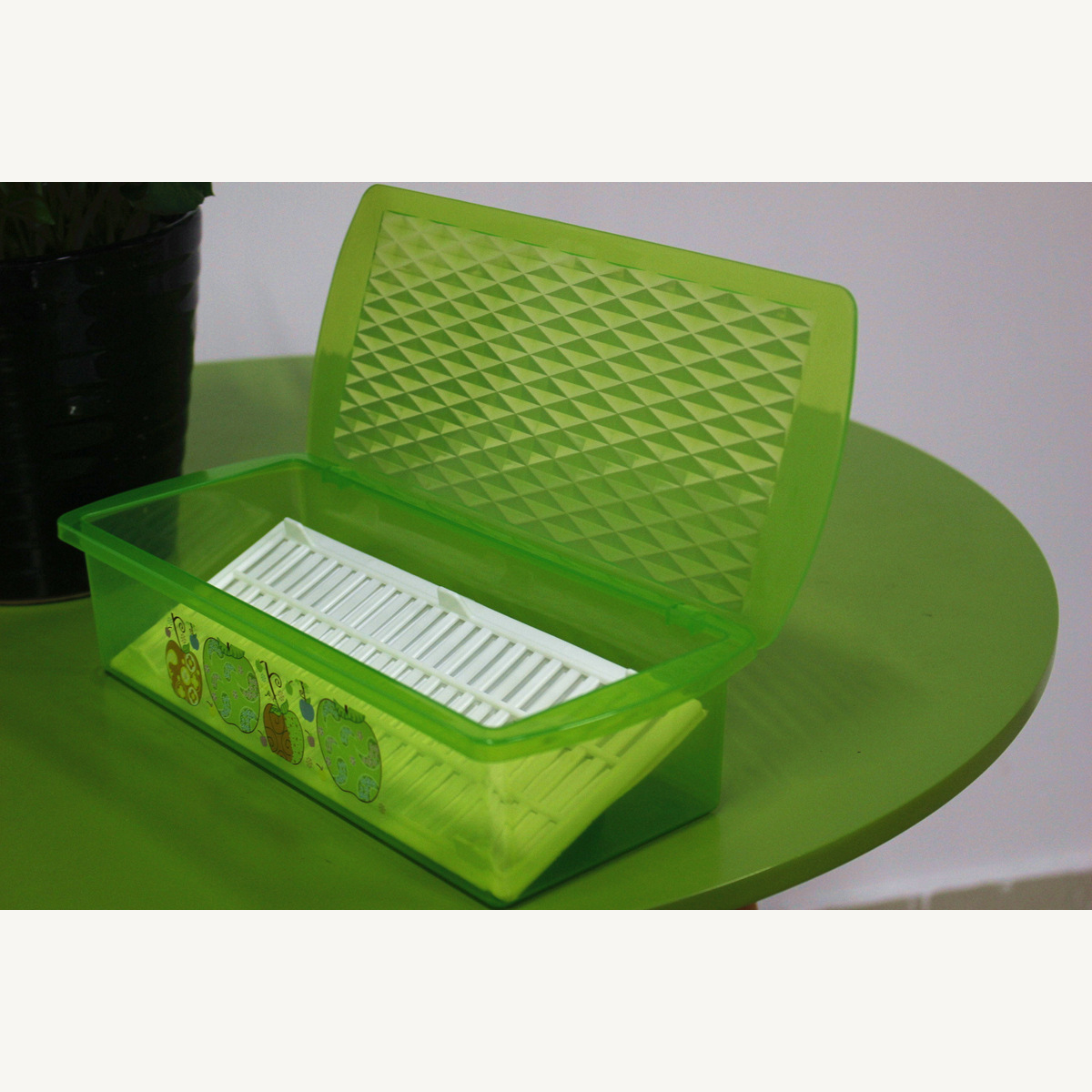 筷笼盒装沥水隔尘餐具收纳简约塑料筷子盒厨房用品批发