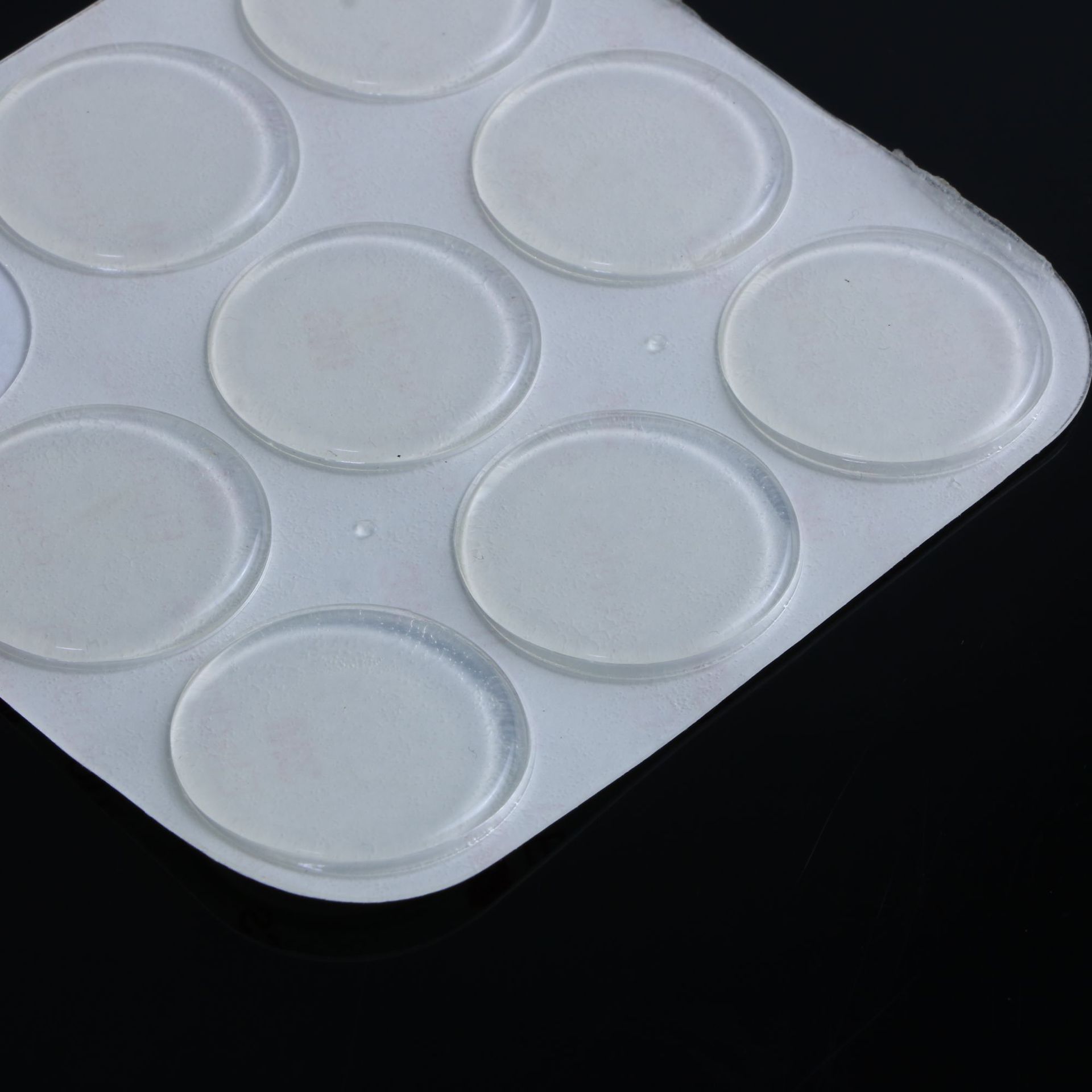 大号30*2透明脚垫 电器冰箱防撞硅胶垫 3m自粘透明玻璃脚垫