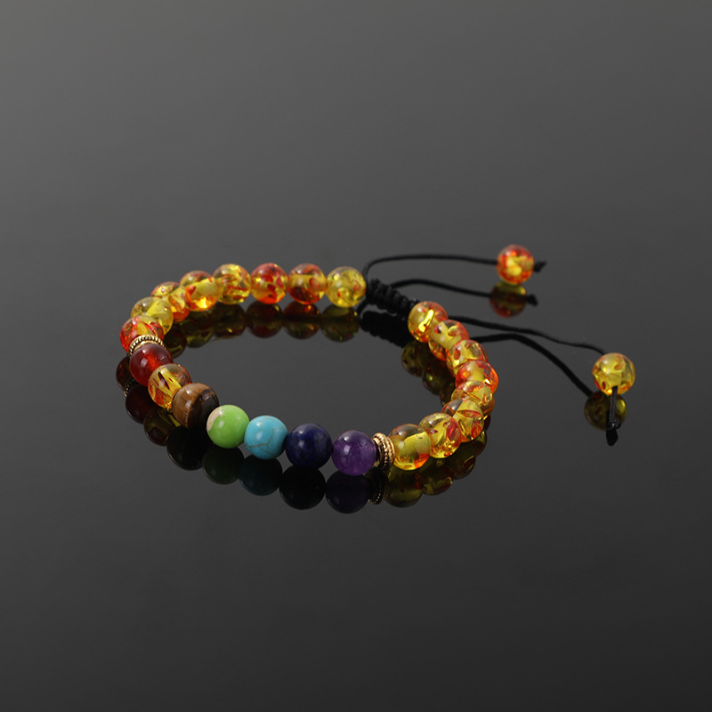 新款热卖欧美紫金石手工串珠手绳手链 时尚创意可调节手饰品批发