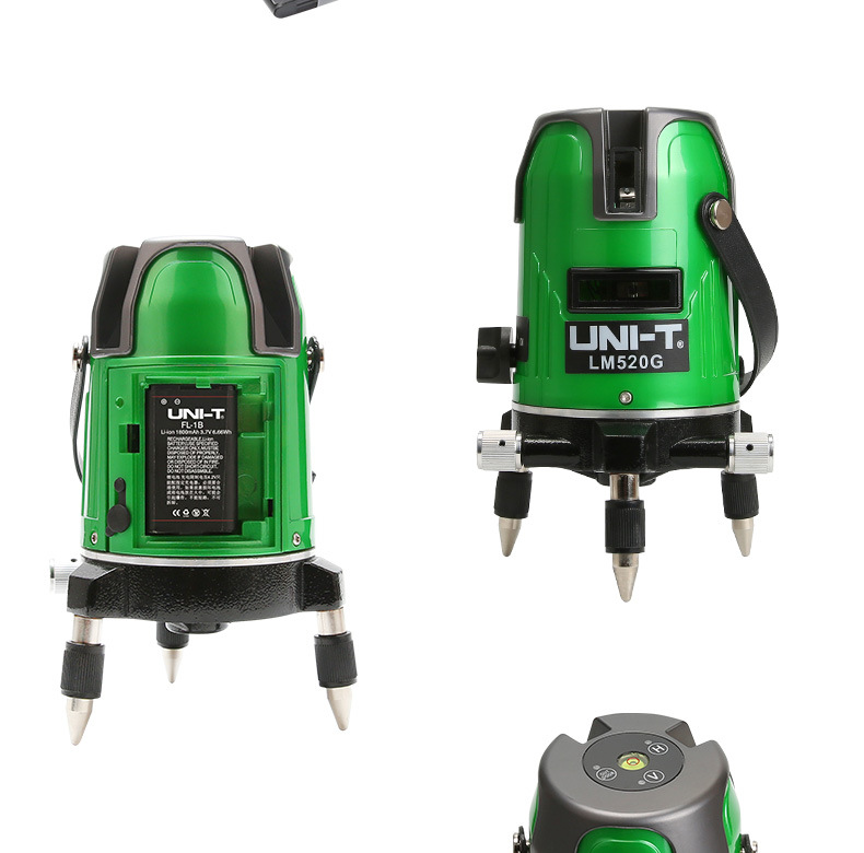 优利德激光水平仪lm520g/lm550g绿光打线仪2线3线5线强光红外标线