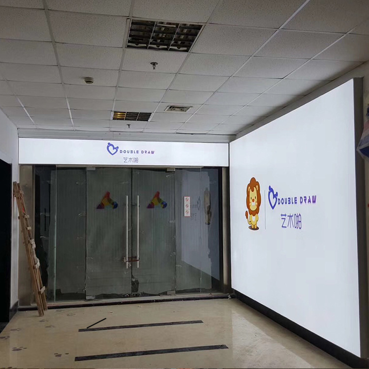 厂家制作无边框卡布灯箱 uv软膜拉膜弹力布拉布灯箱超薄led灯箱