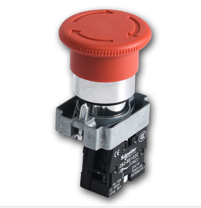 施耐德急停开关xb2bs542c旋转复位1常闭急停按钮xb2-bs542c