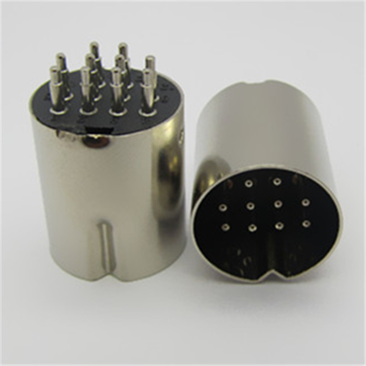 厂家供应大din 10p公连接器 医疗插头 防水连接器 圆形接口