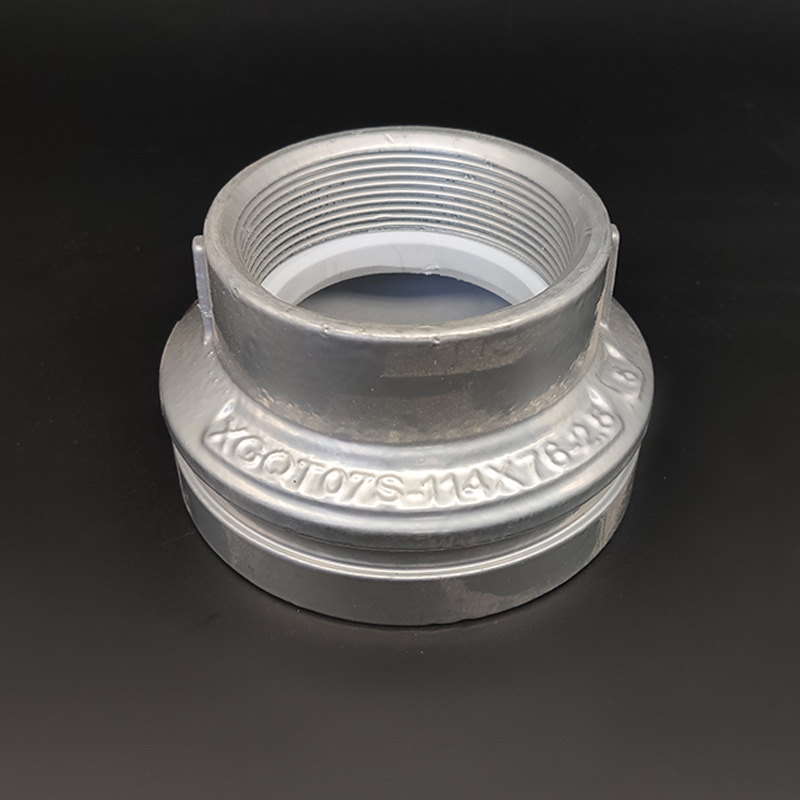 卡耐夫沟槽丝接异径大小头fm 给水专用水务转换头英标国标25公斤