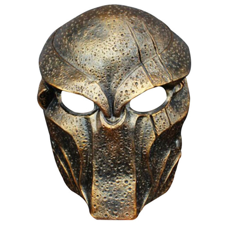 新铁血战士面具万圣节面罩舞会假面影视道具头盔银predator mask