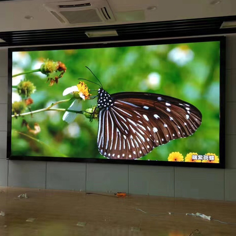 led显示屏室内p2全彩屏 电子广告led屏 视频会议室200寸led大屏幕