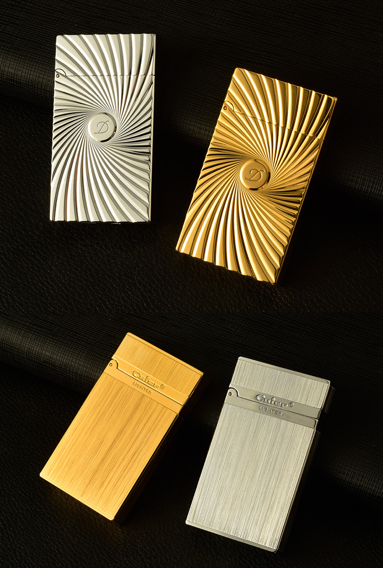 首领029朗声煤油打火机清脆钢音电镀拉丝工艺薄款机身送礼佳选