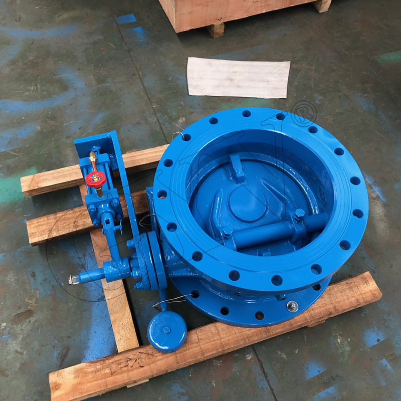 厂家批发 hh47x/h铸钢蝶式缓冲止回阀 缓闭式止回阀 水力控制阀