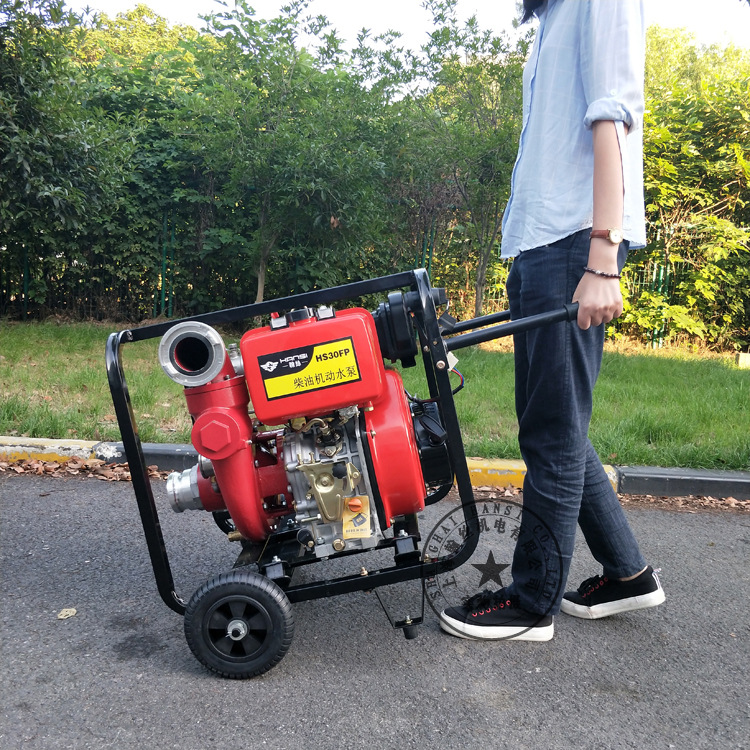 柴油机水泵3寸高压扬程农村用灌溉消防自吸柴油离心抽水机自吸泵