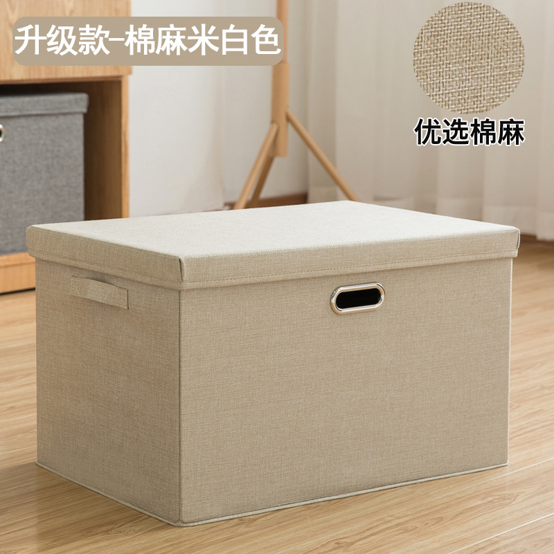 Foldable Tiandigai Wardrobe Storage Box Fabric Cotton Linen Japanese Style Home Bedroom Clothes Storage Storage Box in Stock