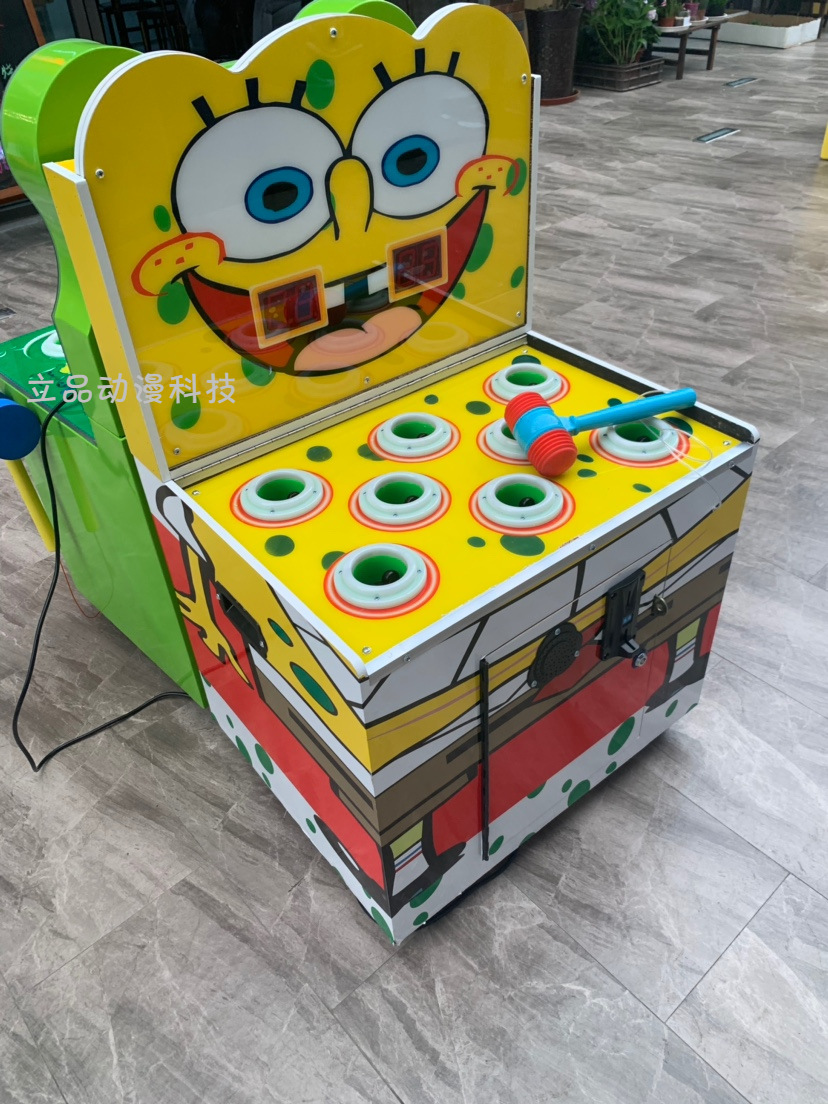 新款儿童亲子打豆豆音乐游戏双人对战敲击地鼠击益智拍打投币厂家