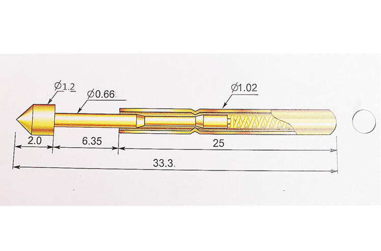 探针 测试针 ingun英钢75milgks 075 307 120 a2000 t头 三面尖型
