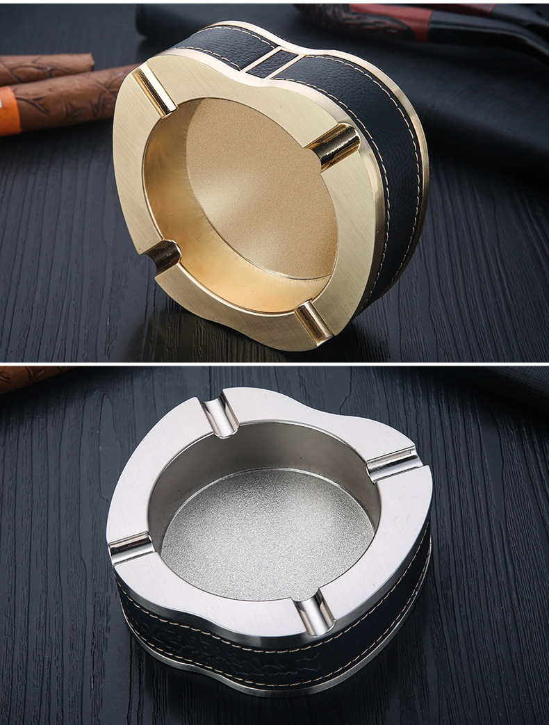 百诚正品高档精品商务金属烟灰缸居家酒店办公室酒吧网吧苹果烟缸