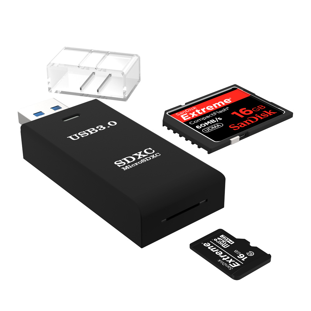 0读卡器sd/tf二合一高速读取手机内存卡microsd二口