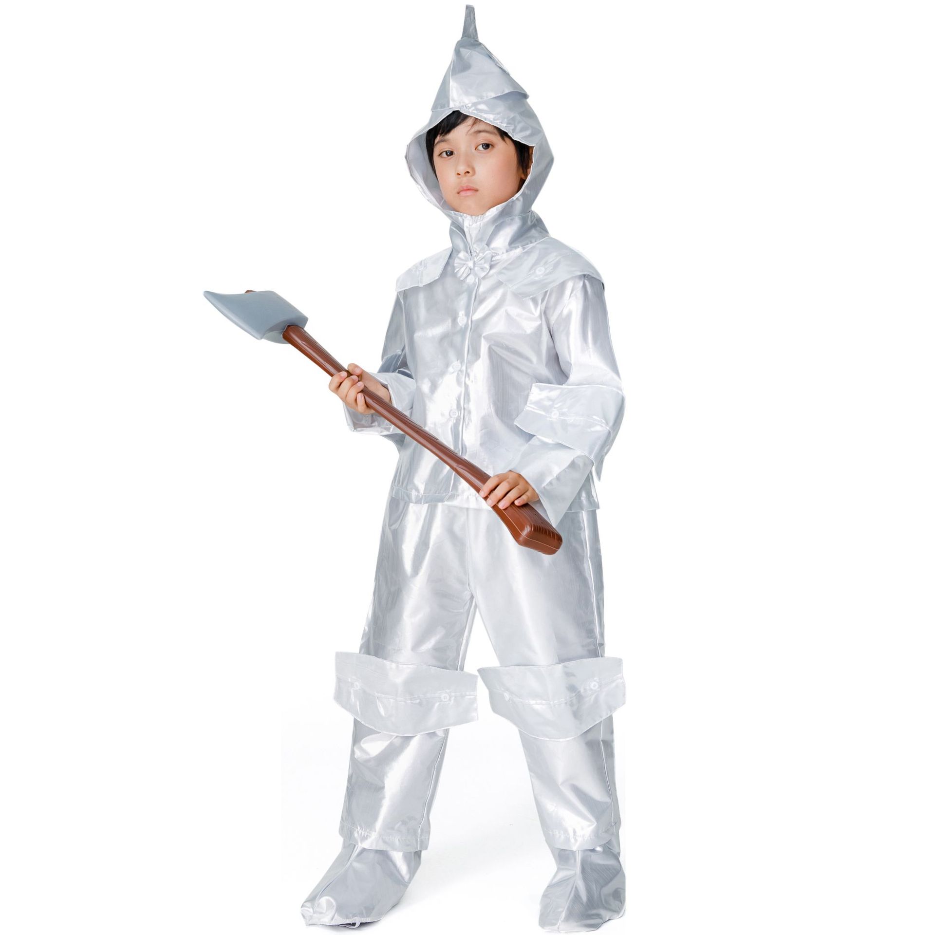 s-xl大码男童铁皮人演出服 cosplay 男孩子万圣节服装 六一儿童节