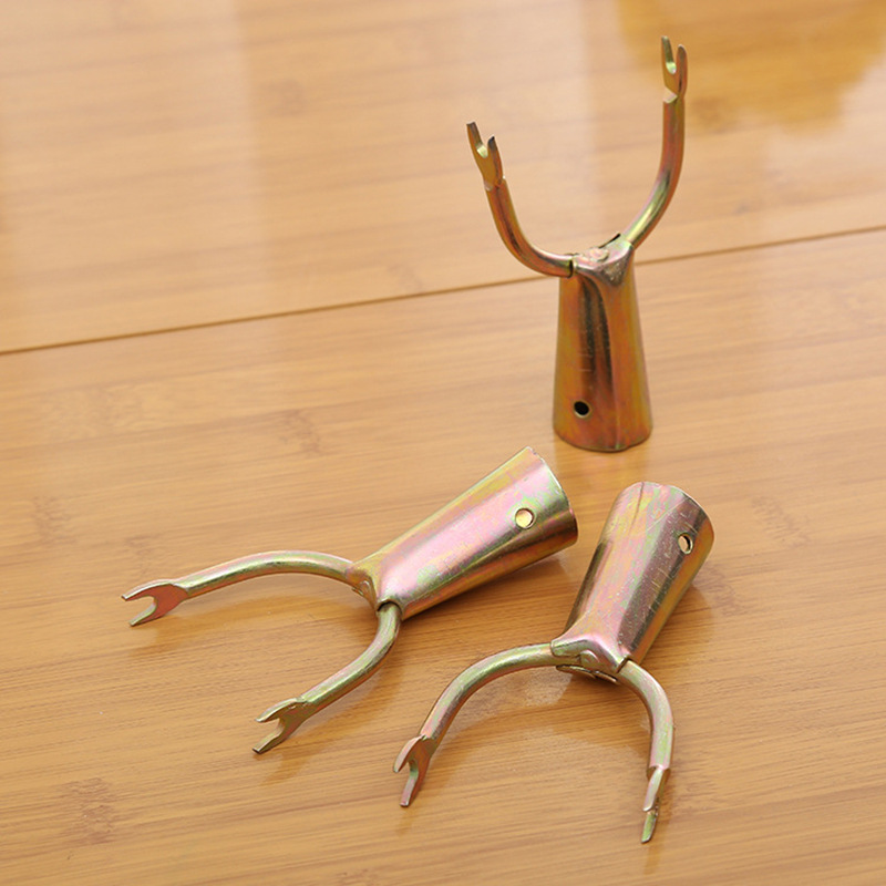 1个 铁质衣插头 衣叉头 大号 晒衣叉头子 晾衣叉头子 金属衣插头