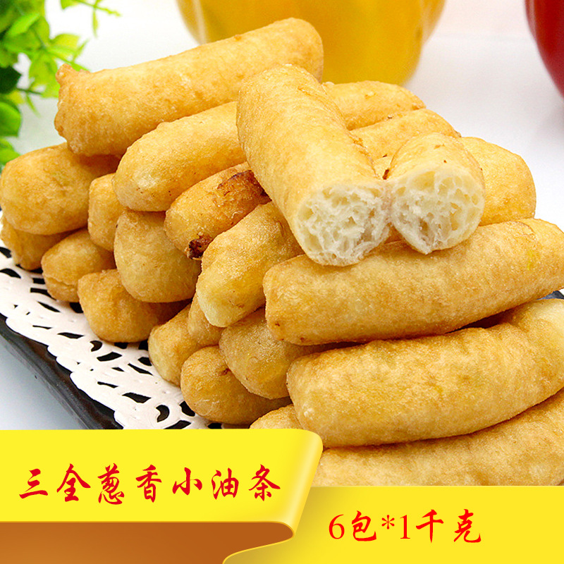三全葱香小油条 6包*1千克 油炸小点心 小油条 葱油果子 早餐