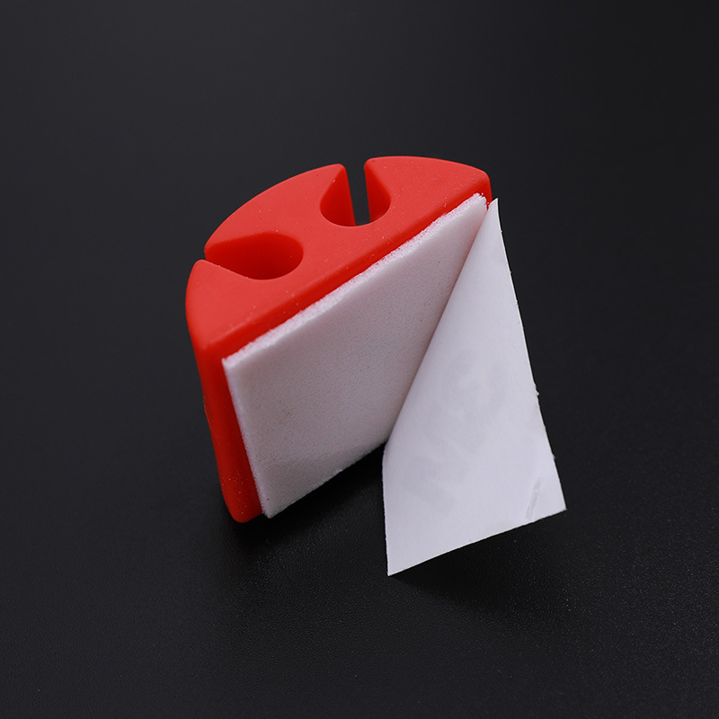 半圆双位卡槽固线器卡线扣线夹固定线卡子网线夹固整理墙贴4个入