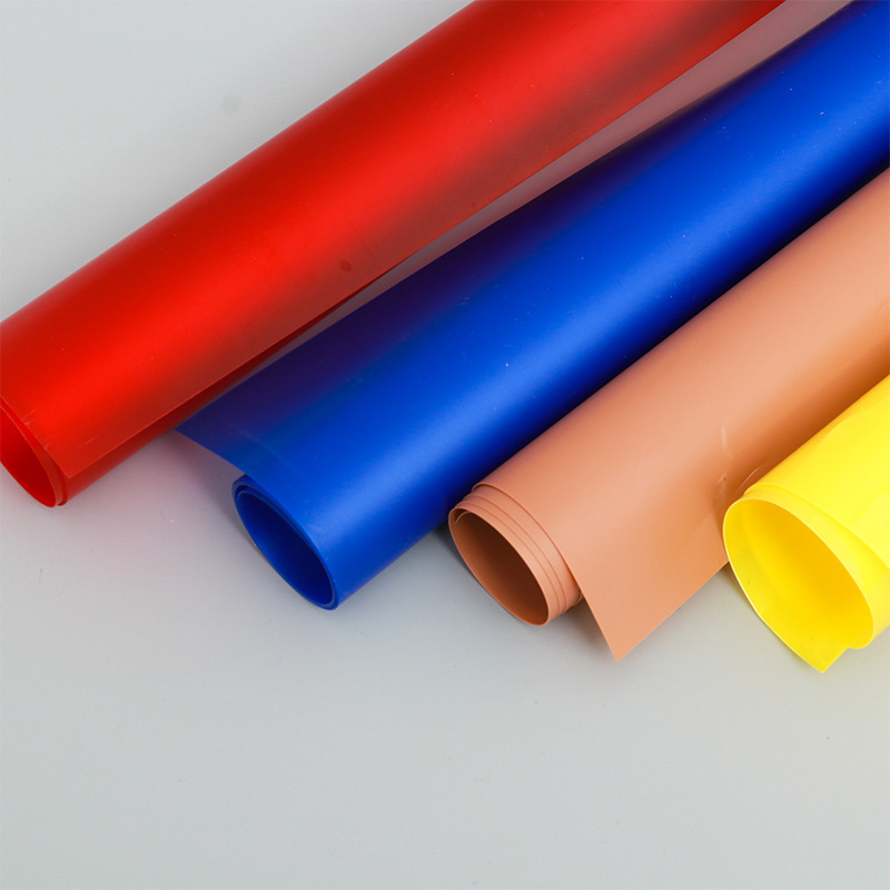 直供pvc彩色塑料片 透明pet卷材塑胶片 优质磨砂pvc片材印logo