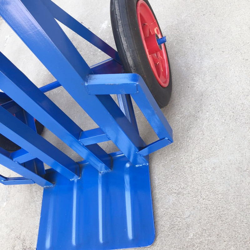 加重角铁老虎车手推车搬运车大轮手推车两轮拉货车仓储搬运车