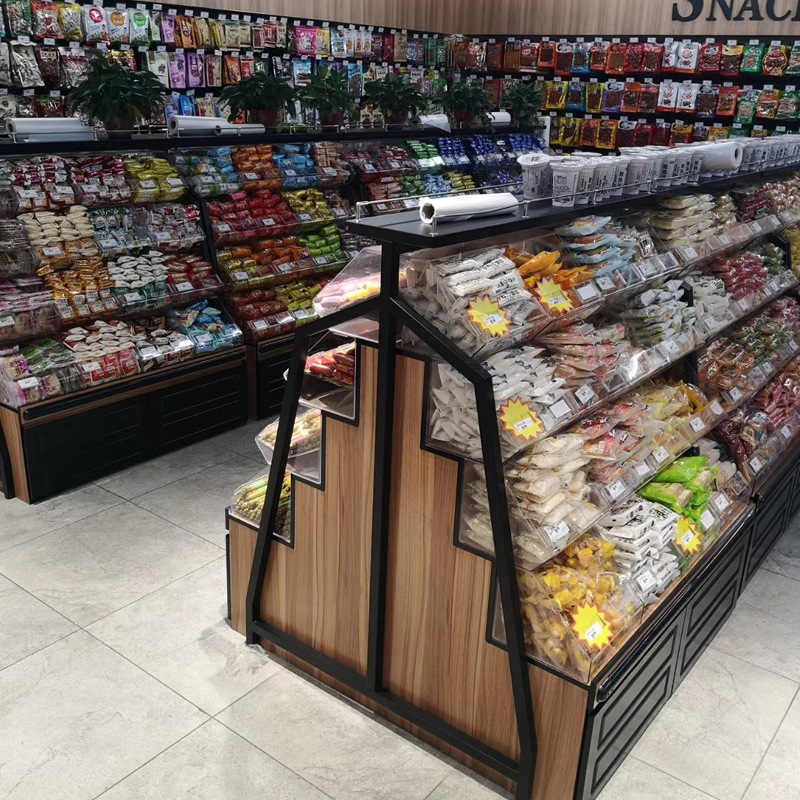 厂家直销超市糖果柜钢木散称柜零食柜