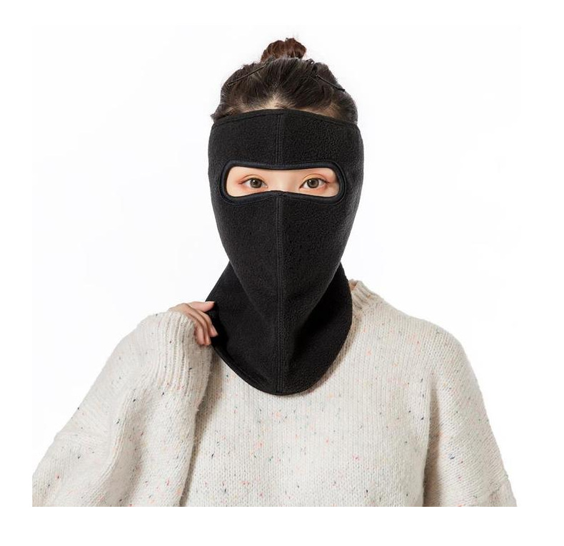 秋冬保暖蒙面大口罩全脸防护护颈护额多功能户外骑行防寒防尘面罩