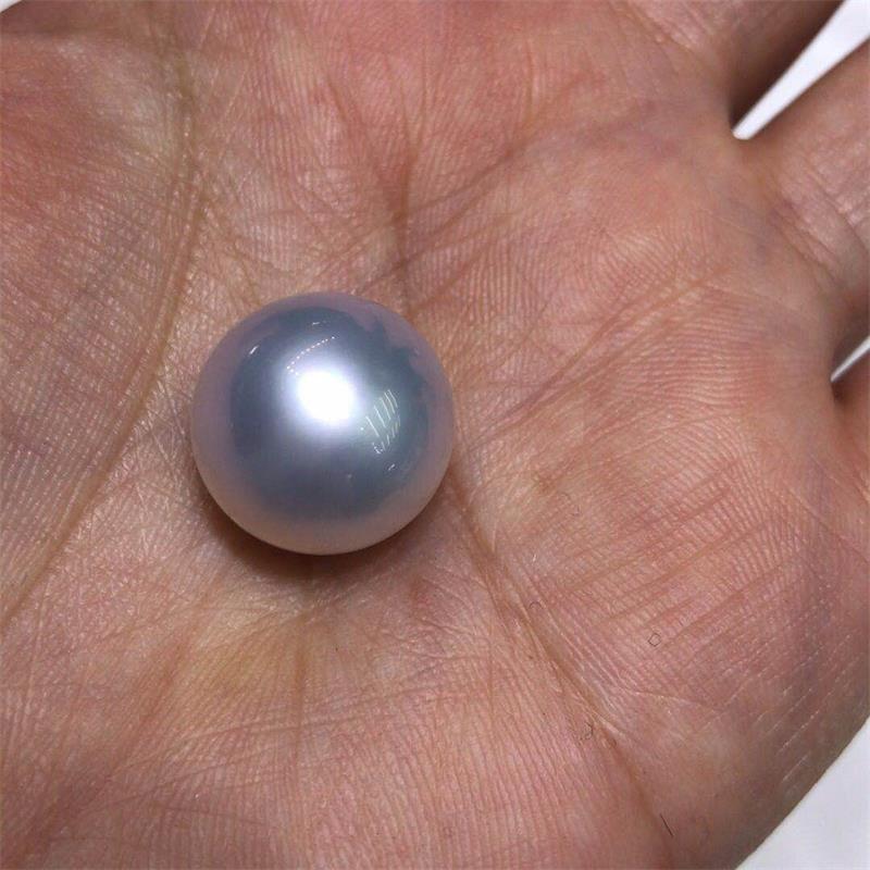 自然色淡水珍珠 大冷光无瑕澳白珍珠 散装珍珠厂家批发