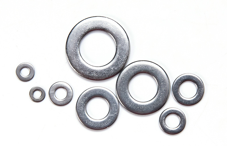 (1010pcs)304不锈钢垫片套装金属组合平垫圈套装五金螺丝垫片盒装