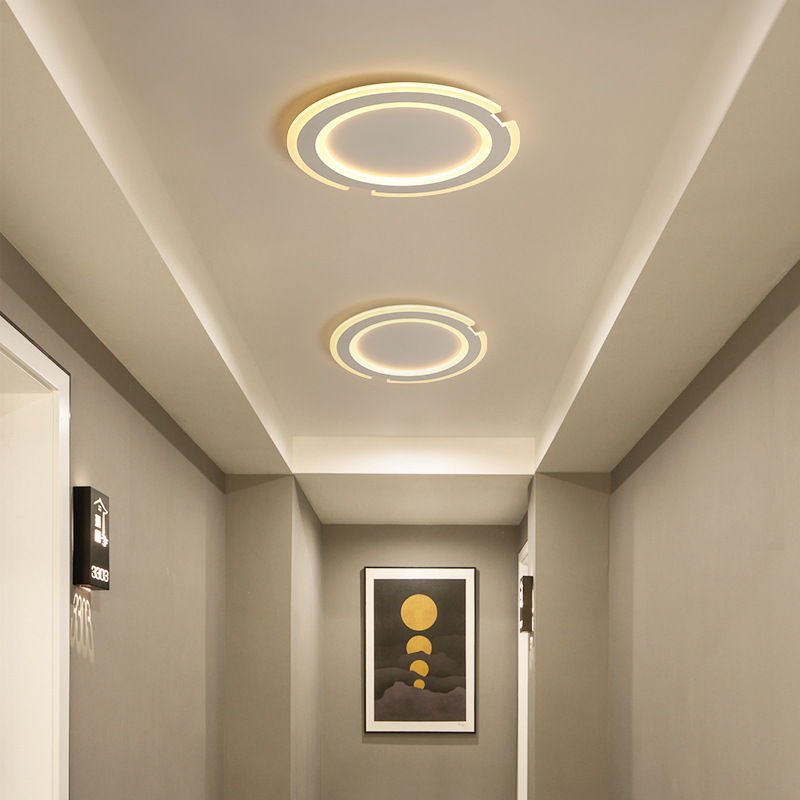 过道灯走廊灯玄关灯现代简约led阳台灯创意衣帽间灯具时尚门厅灯