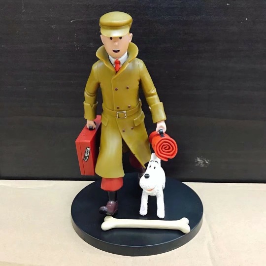 the adventures of tintin 丁丁历险记 小雪公仔摆件模型手办公仔