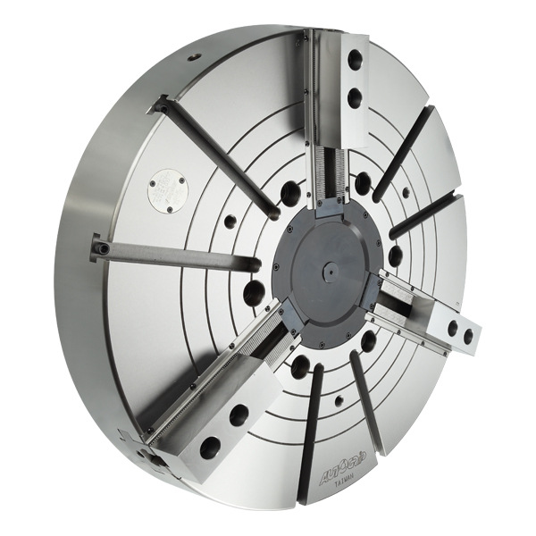 台湾佳贺立车用中实液压卡盘3v12数控立车用卡盘