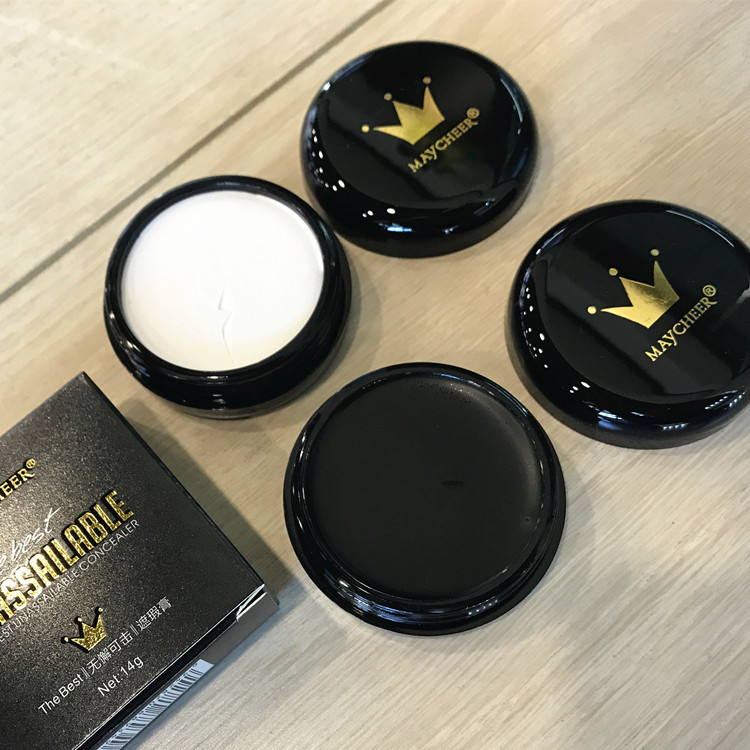 美茜儿无懈可击遮瑕膏粉底珍珠膏bb保湿控油持久不脱妆裸妆防水