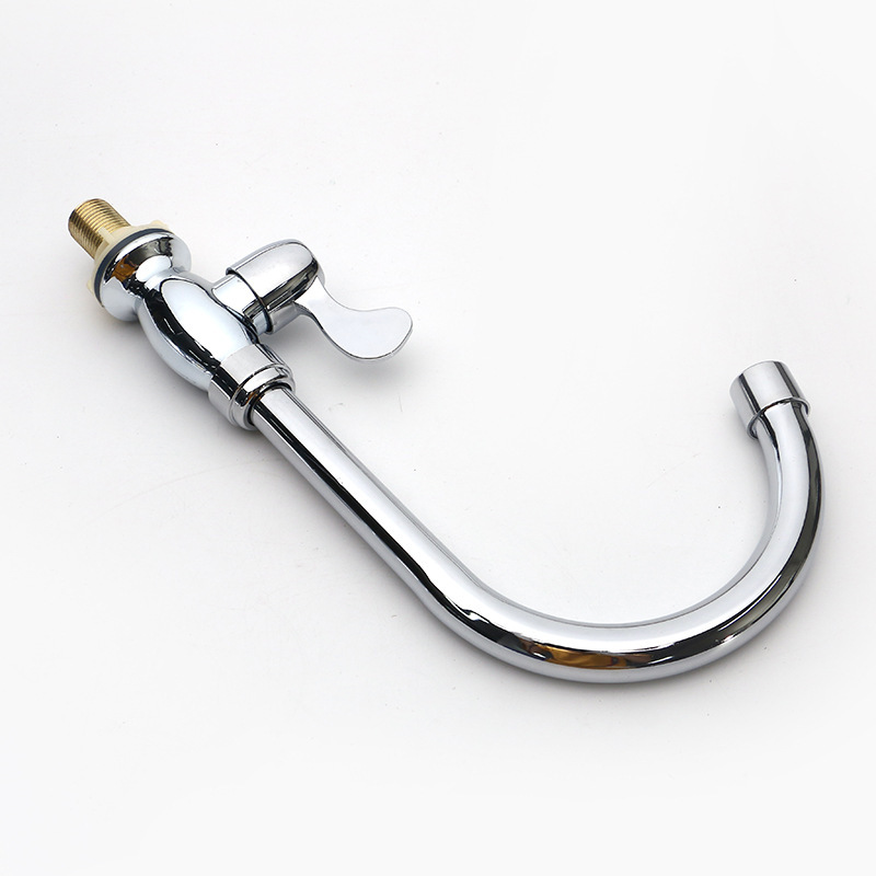 大体塑钢菜盆龙头新款工程龙头大弯旋转水龙头单冷水槽龙头 4分龙