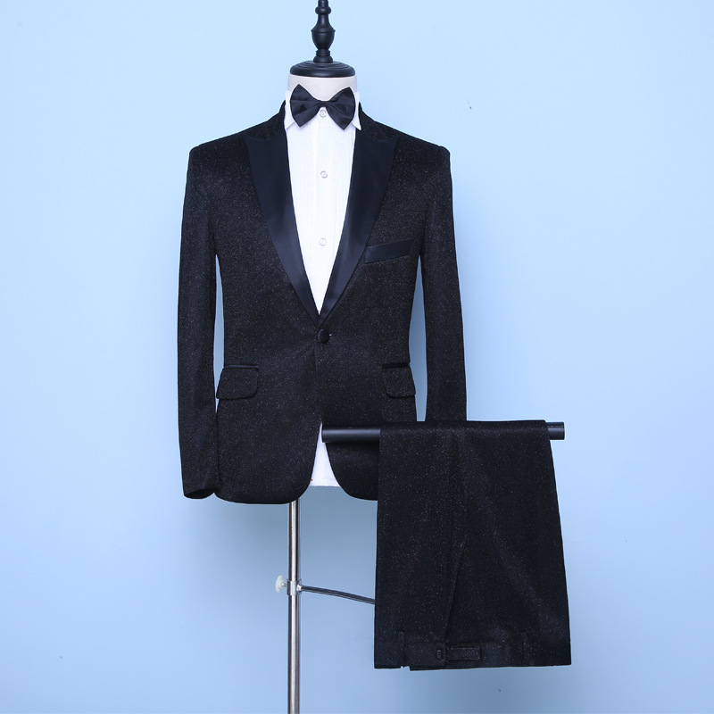 成年时尚套装男士小西装多色修身舞台演出服表演服影楼合唱团礼服